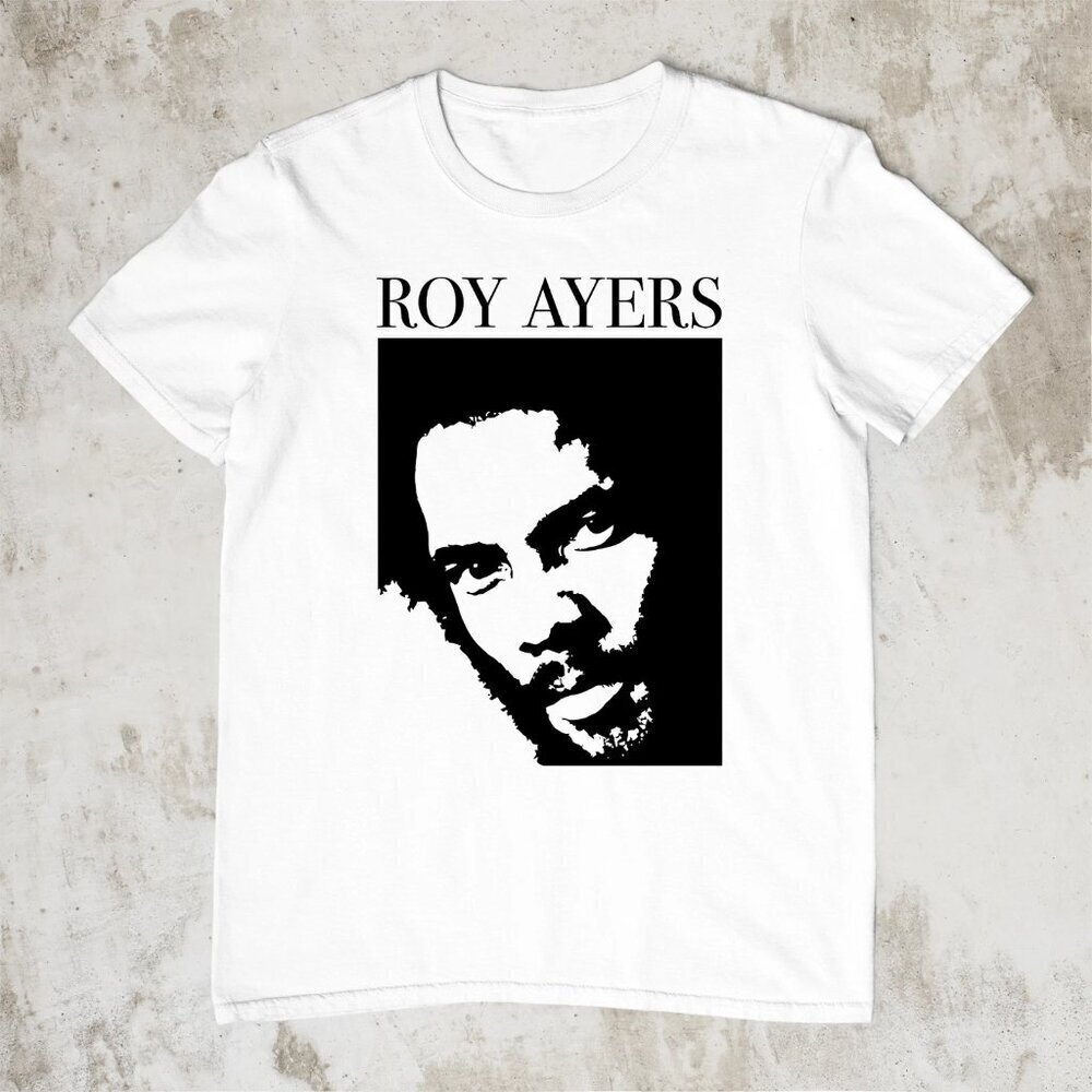 NEW Roy Ayers Classic White All Size Gift fan T-Shirt
